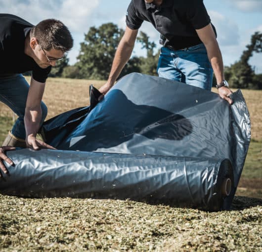 Bâche ensilage 150 µ - Noir/Blanc